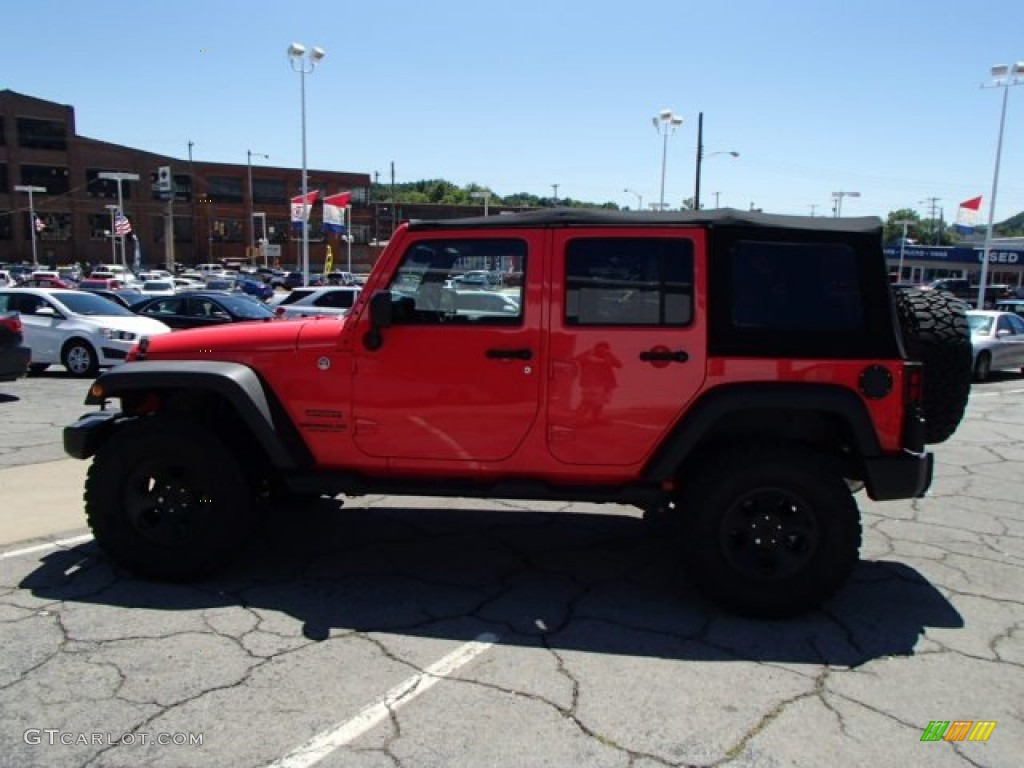 Rock Lobster Red Jeep Wrangler Unlimited