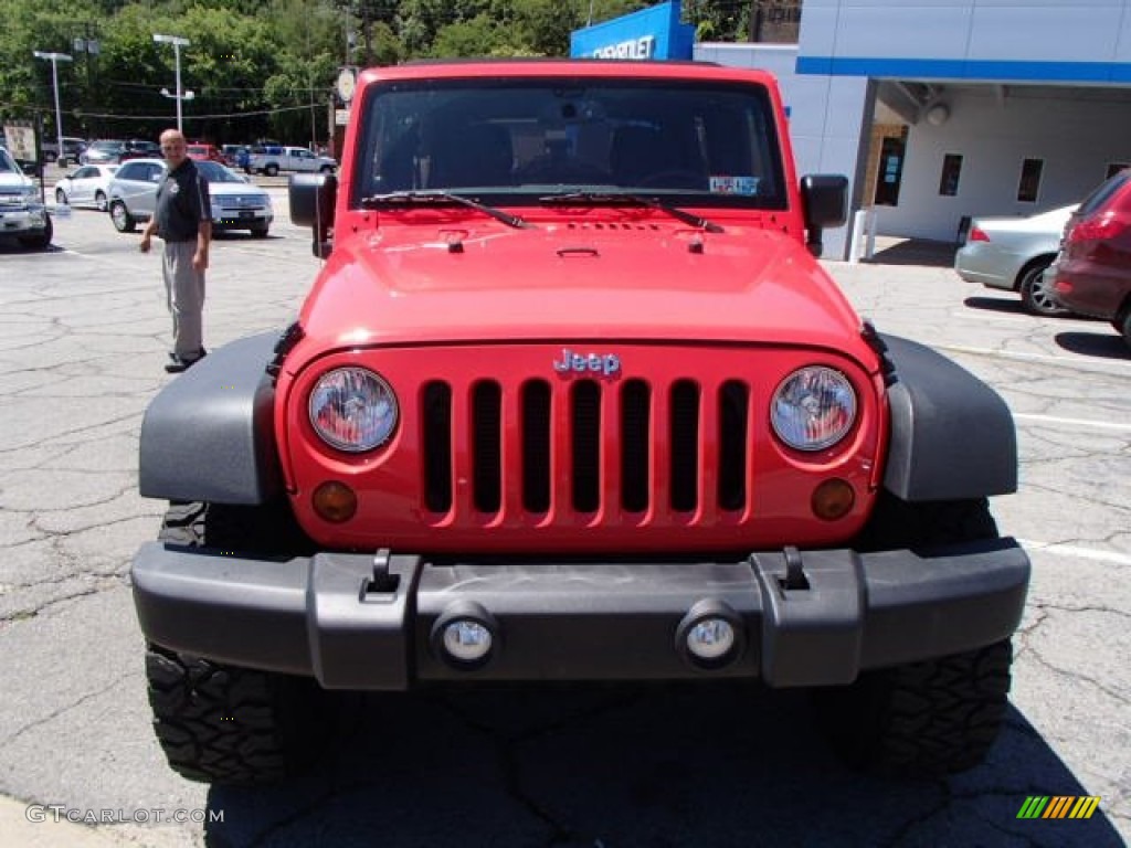 2013 Wrangler Unlimited Sport S 4x4 - Rock Lobster Red / Black photo #3