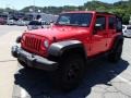 2013 Rock Lobster Red Jeep Wrangler Unlimited Sport S 4x4  photo #4