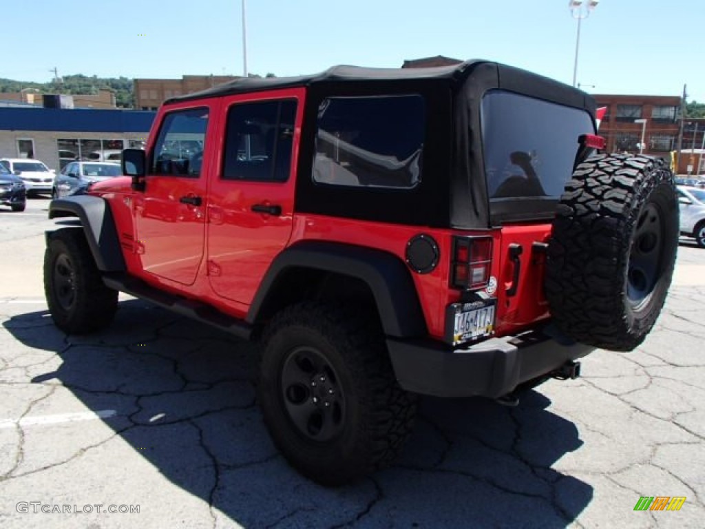 2013 Wrangler Unlimited Sport S 4x4 - Rock Lobster Red / Black photo #6