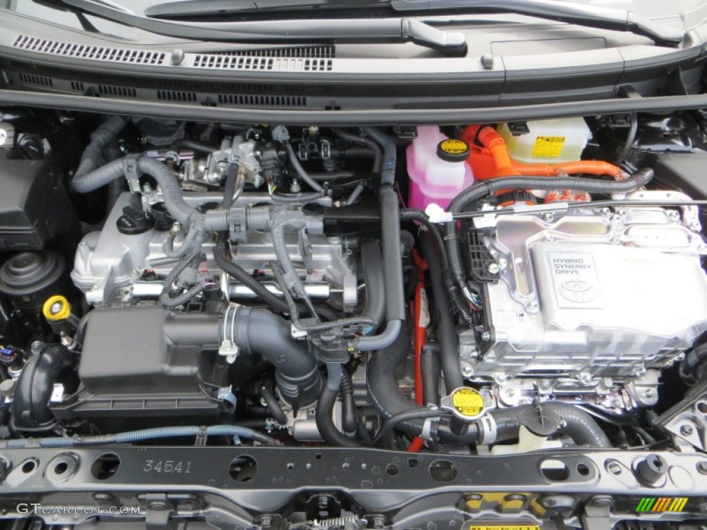 2013 Toyota Prius c Hybrid One 1.5 Liter DOHC 16-Valve VVT-i 4 Cylinder Gasoline/Electric Hybrid Engine Photo #83850513