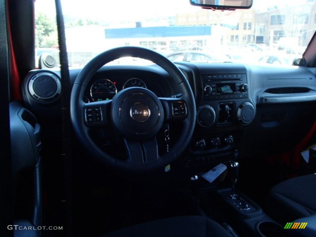 2013 Wrangler Unlimited Sport S 4x4 - Rock Lobster Red / Black photo #14