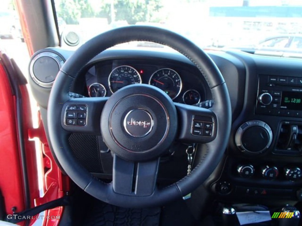 2013 Wrangler Unlimited Sport S 4x4 - Rock Lobster Red / Black photo #19