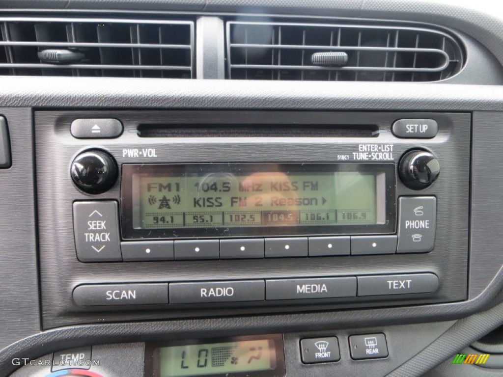 2013 Toyota Prius c Hybrid One Audio System Photo #83850816