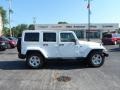 2013 Bright White Jeep Wrangler Unlimited Sahara 4x4  photo #5