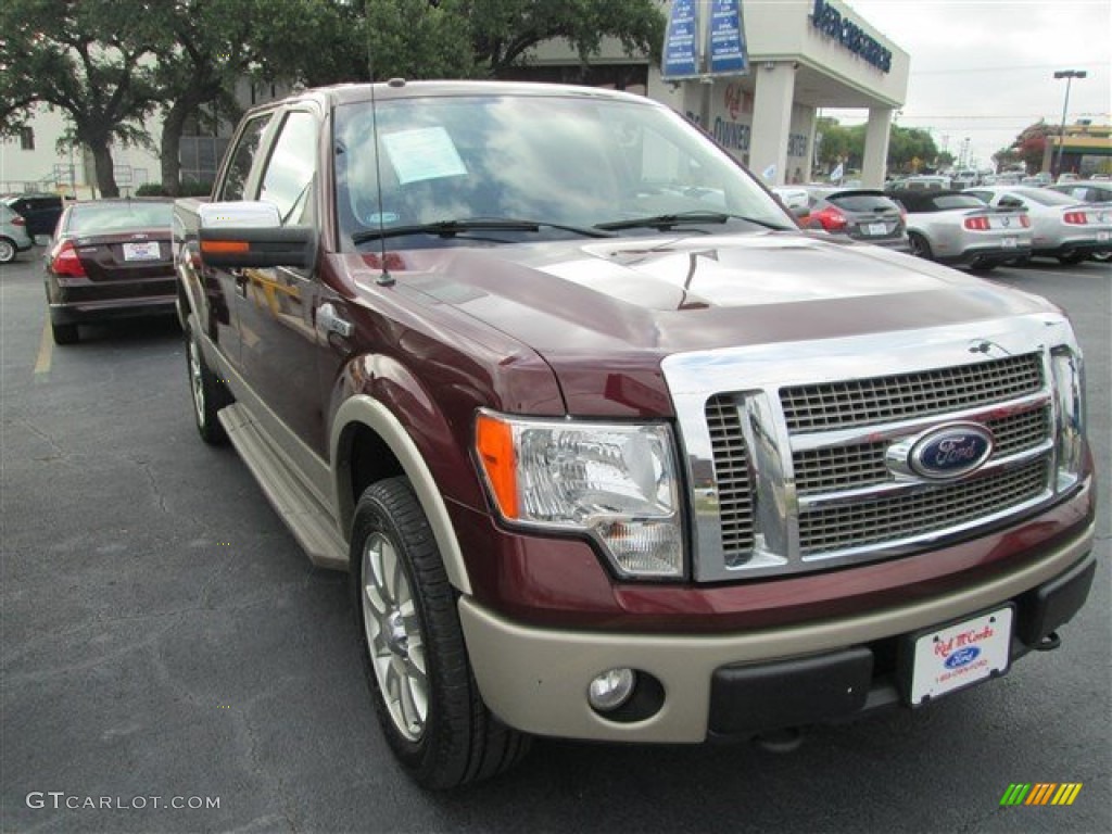 2010 F150 King Ranch SuperCrew 4x4 - Royal Red Metallic / Chapparal Leather photo #1