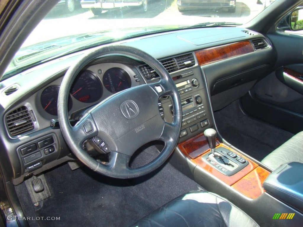 1997 Acura RL 3.5 Sedan Ebony Dashboard Photo #83851248