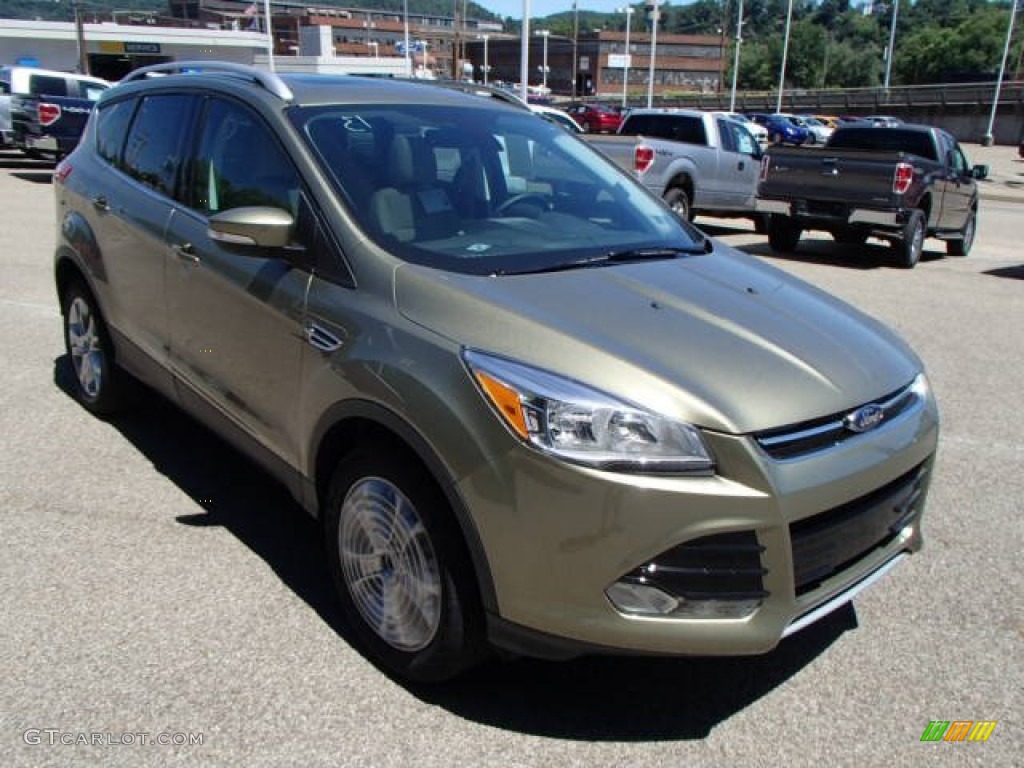 Ginger Ale 2014 Ford Escape Titanium 1.6L EcoBoost 4WD Exterior Photo #83853441