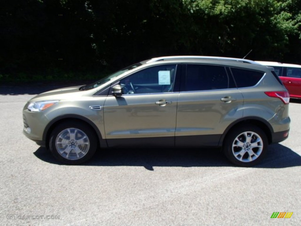 2014 Escape Titanium 1.6L EcoBoost 4WD - Ginger Ale / Medium Light Stone photo #5