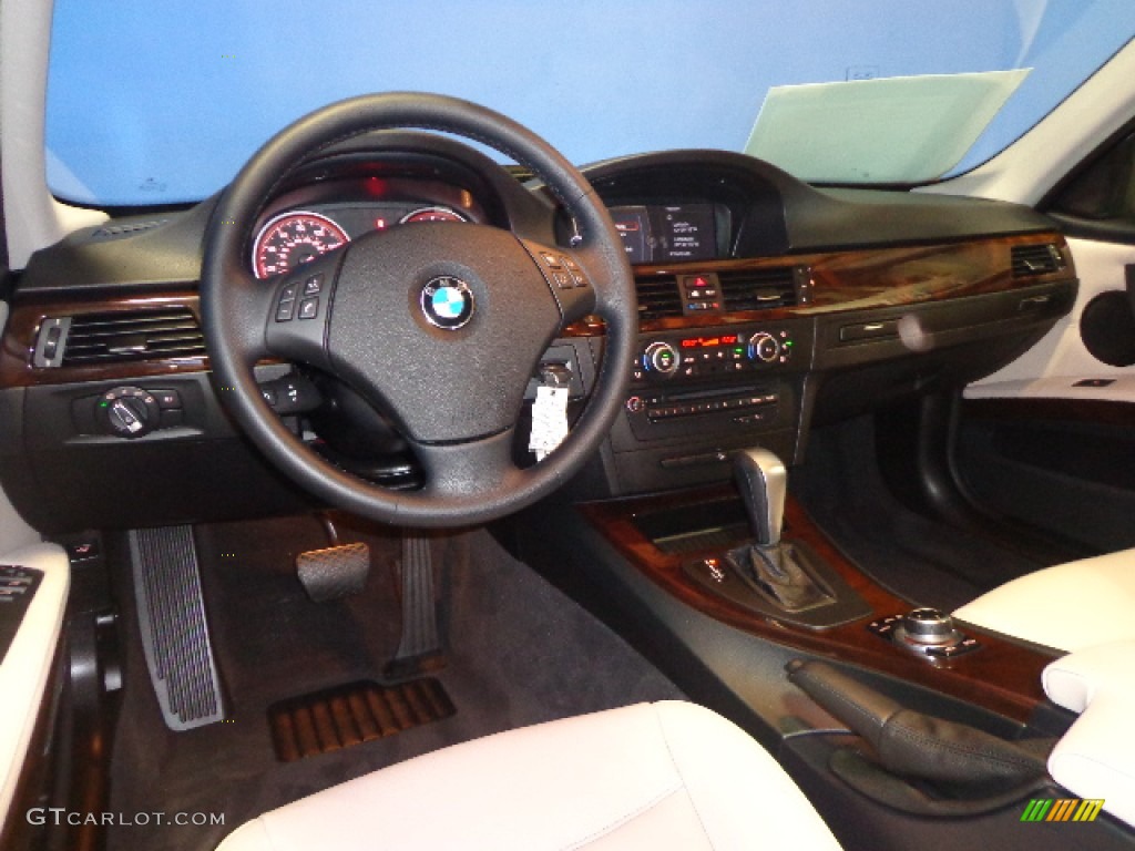 2011 BMW 3 Series 335i xDrive Sedan Oyster/Black Dakota Leather Dashboard Photo #83854452