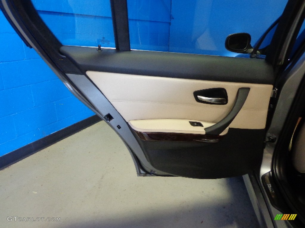2011 3 Series 335i xDrive Sedan - Space Gray Metallic / Oyster/Black Dakota Leather photo #27