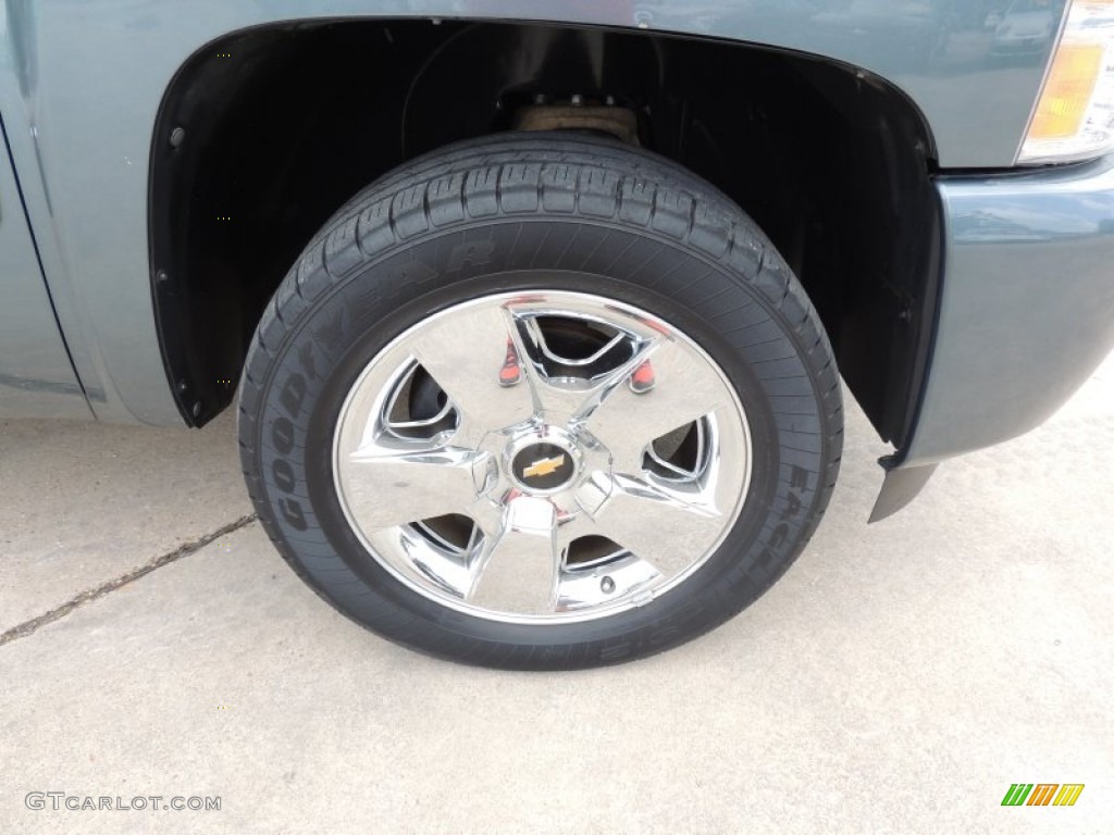 2009 Silverado 1500 LT Crew Cab - Blue Granite Metallic / Ebony photo #23