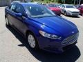 2013 Deep Impact Blue Metallic Ford Fusion S  photo #2