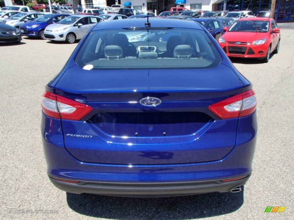 2013 Fusion S - Deep Impact Blue Metallic / Earth Gray photo #7