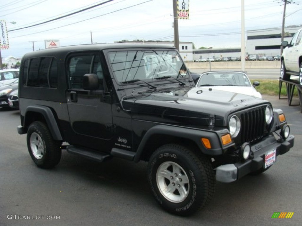 2004 Wrangler Sport 4x4 - Black / Dark Slate Gray photo #3