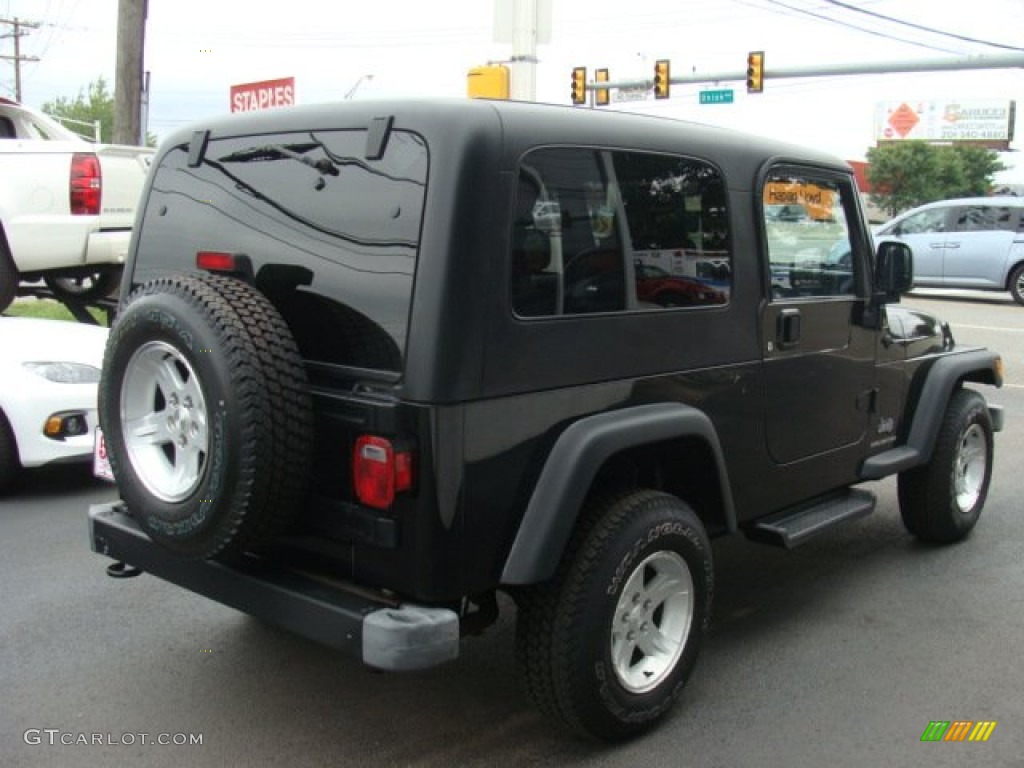 2004 Wrangler Sport 4x4 - Black / Dark Slate Gray photo #4