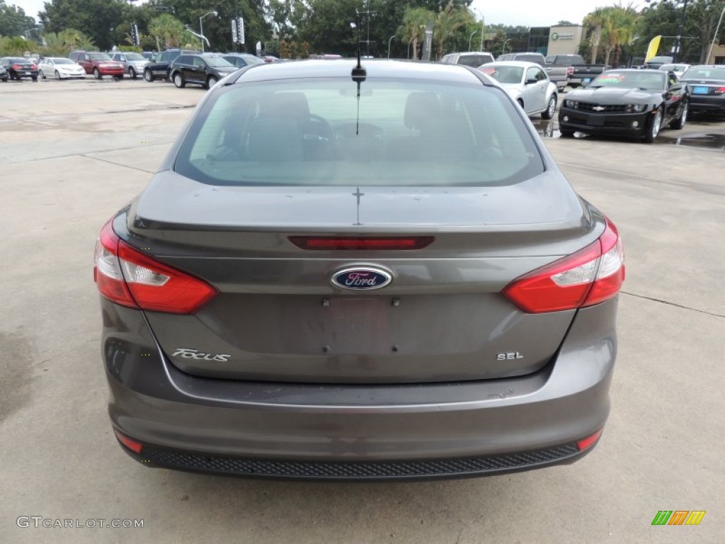 2012 Focus SEL Sedan - Sterling Grey Metallic / Charcoal Black photo #3