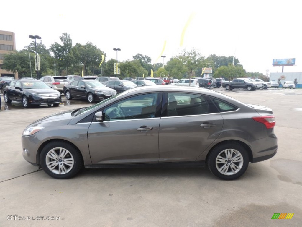 2012 Focus SEL Sedan - Sterling Grey Metallic / Charcoal Black photo #5