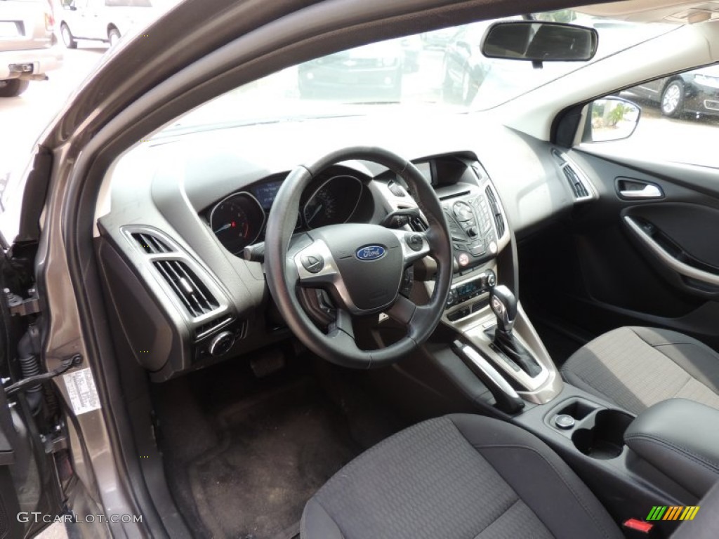 2012 Focus SEL Sedan - Sterling Grey Metallic / Charcoal Black photo #12