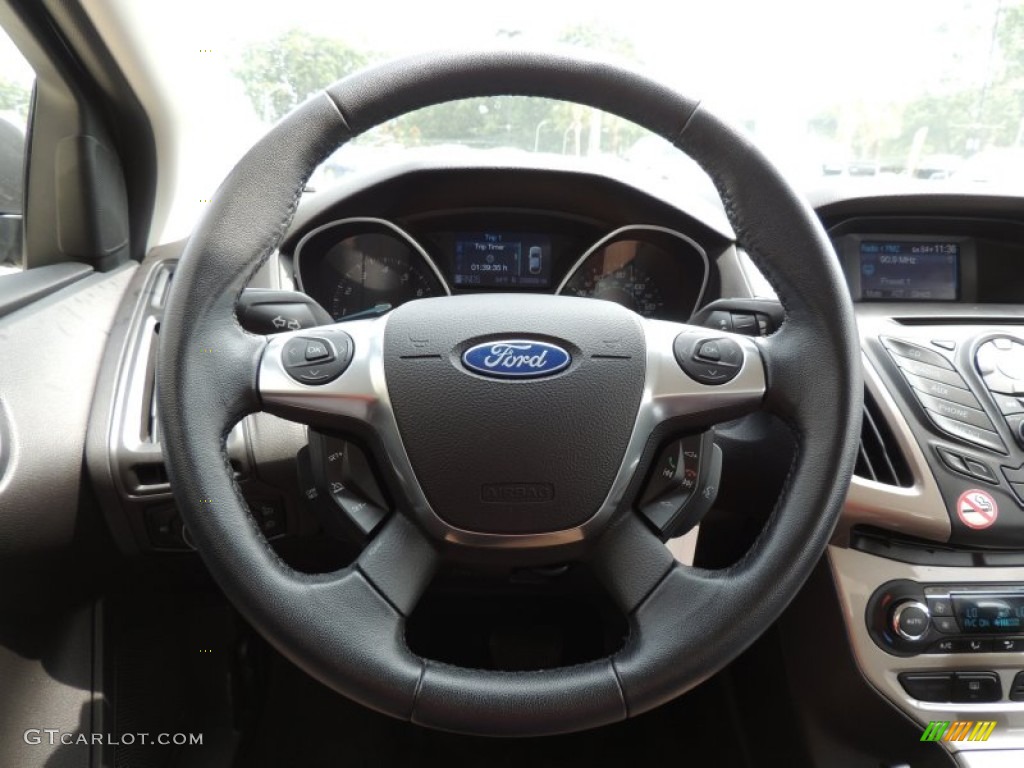 2012 Focus SEL Sedan - Sterling Grey Metallic / Charcoal Black photo #14
