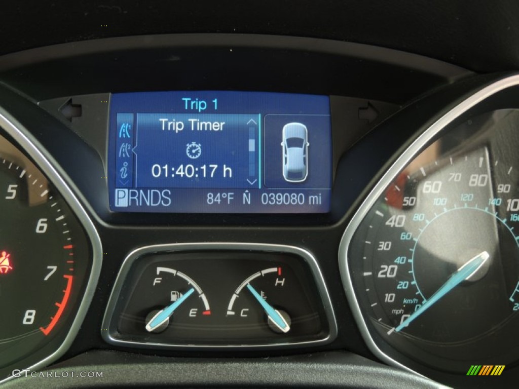 2012 Focus SEL Sedan - Sterling Grey Metallic / Charcoal Black photo #16