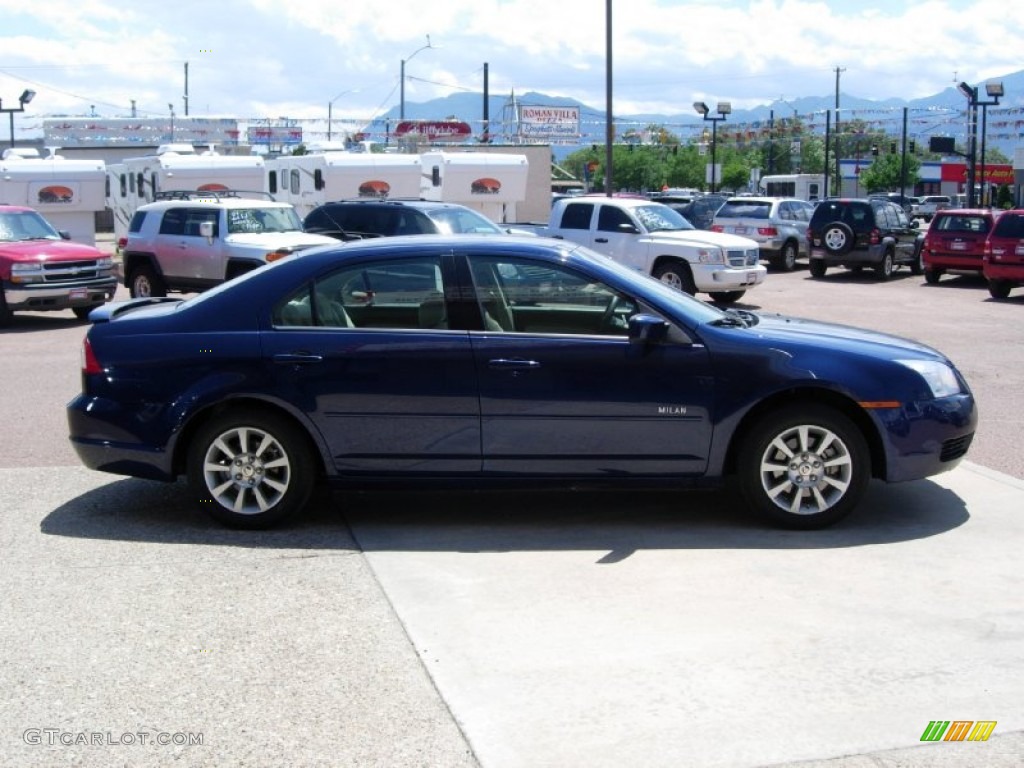 2007 Milan V6 AWD - Dark Blue Pearl Metallic / Camel photo #4