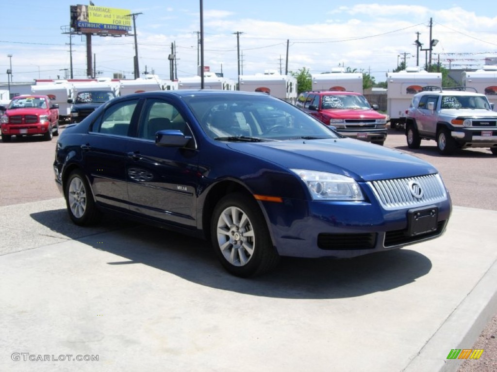 2007 Milan V6 AWD - Dark Blue Pearl Metallic / Camel photo #11