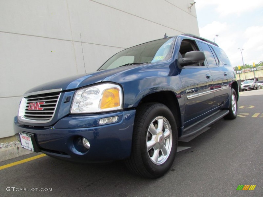 2006 Envoy XL SLT 4x4 - Superior Blue Metallic / Light Gray photo #1