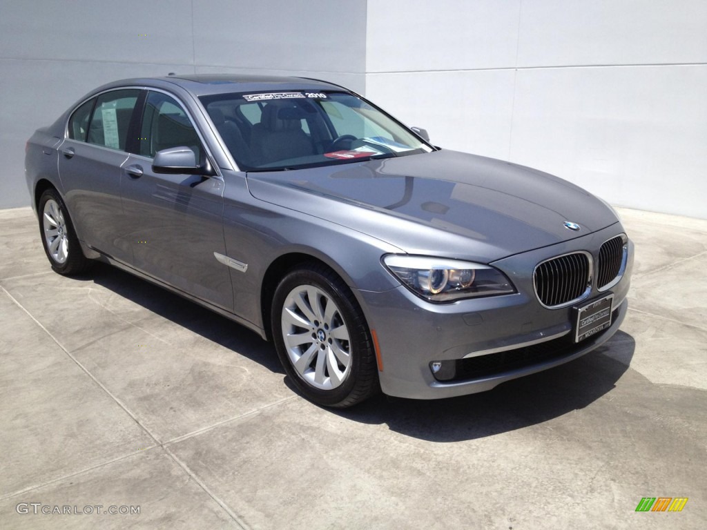 2010 7 Series 750i Sedan - Space Gray Metallic / Oyster/Black Nappa Leather photo #3