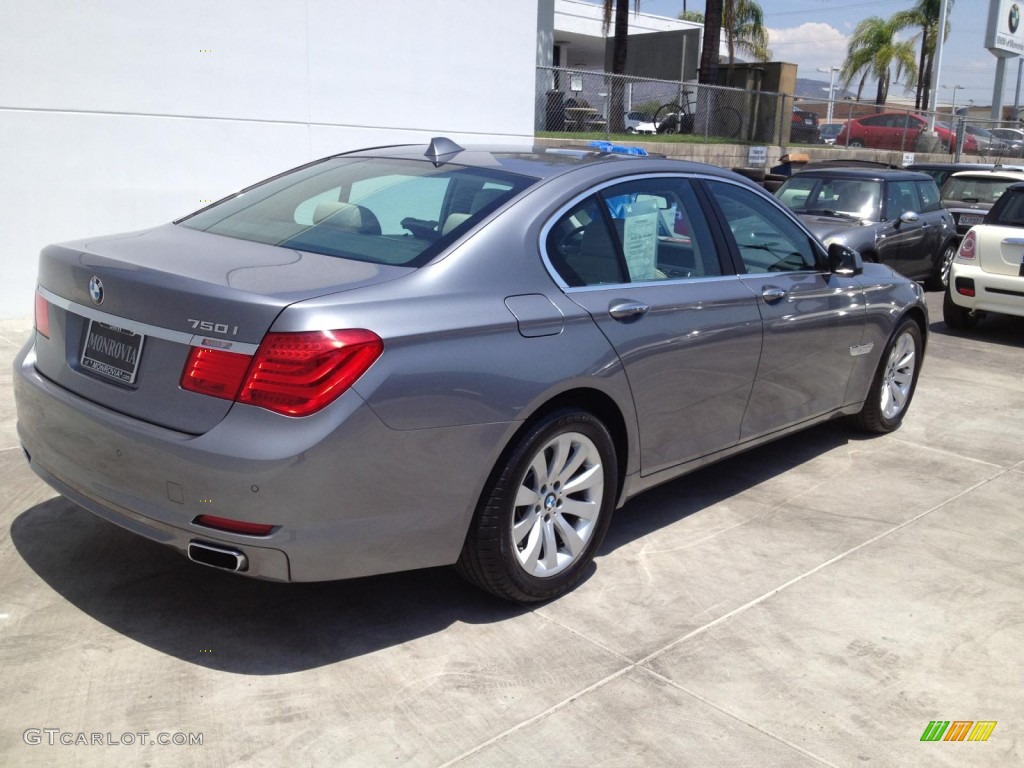 2010 7 Series 750i Sedan - Space Gray Metallic / Oyster/Black Nappa Leather photo #6