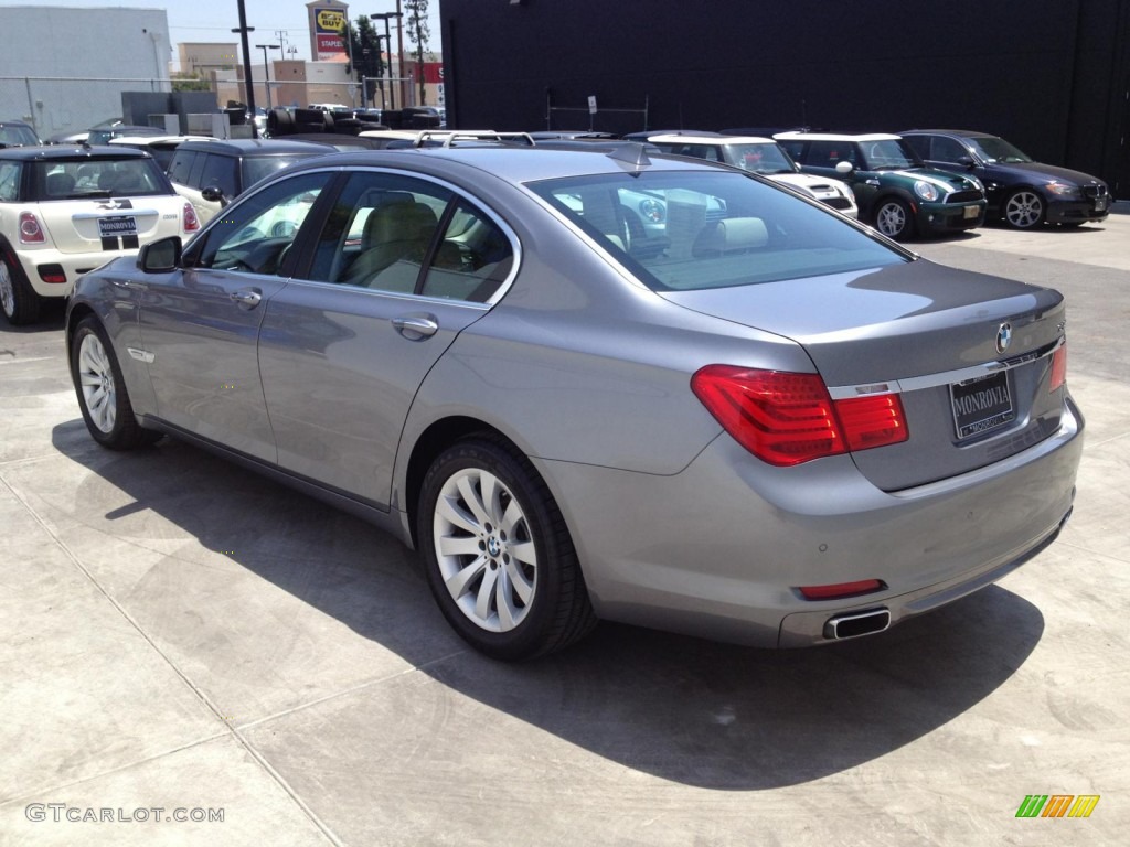 2010 7 Series 750i Sedan - Space Gray Metallic / Oyster/Black Nappa Leather photo #8