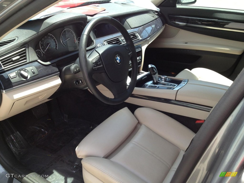 2010 7 Series 750i Sedan - Space Gray Metallic / Oyster/Black Nappa Leather photo #17