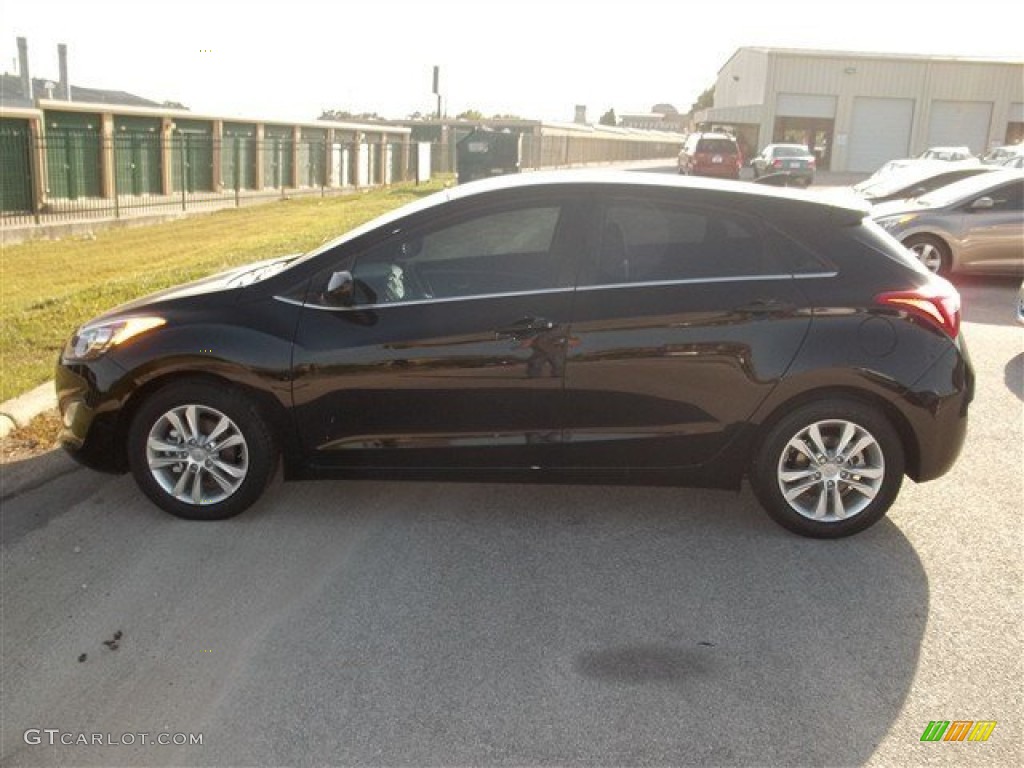 2013 Elantra GT - Black Noir Pearl / Beige photo #2
