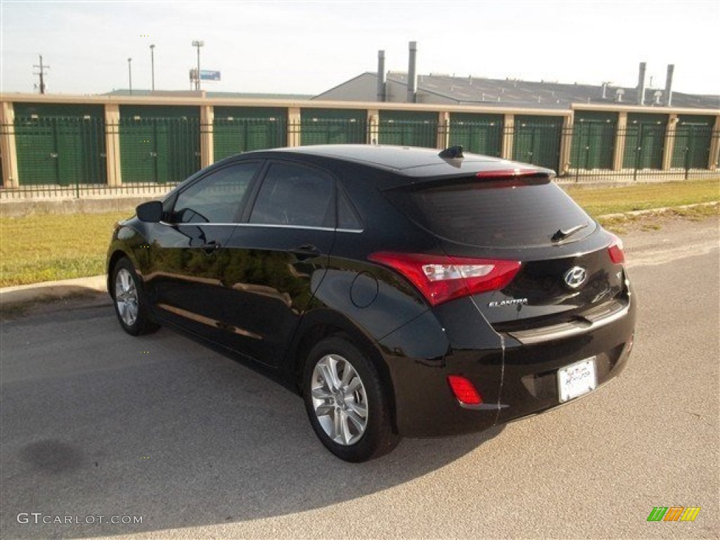 2013 Elantra GT - Black Noir Pearl / Beige photo #3