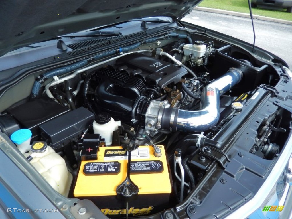 2005 Frontier SE King Cab - Storm Gray Metallic / Desert photo #27