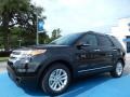 2014 Tuxedo Black Ford Explorer XLT  photo #1