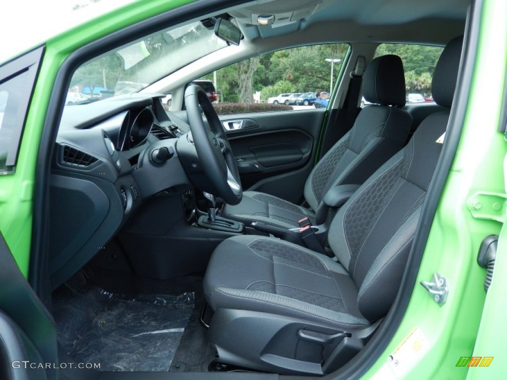 Charcoal Black Interior 2014 Ford Fiesta SE Sedan Photo #83861682