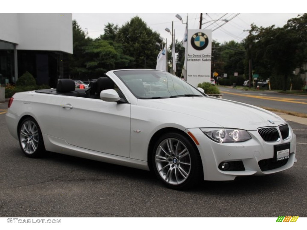 2013 3 Series 335i Convertible - Mineral White Metallic / Black photo #3