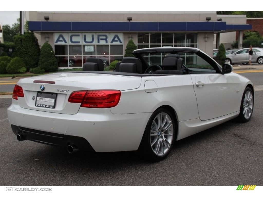 2013 3 Series 335i Convertible - Mineral White Metallic / Black photo #5