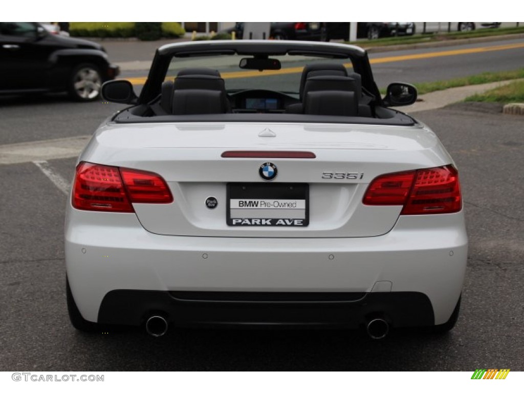 2013 3 Series 335i Convertible - Mineral White Metallic / Black photo #6