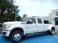 White Platinum - F450 Super Duty Lariat Crew Cab 4x4 Dually Photo No. 1
