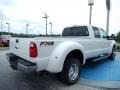White Platinum 2013 Ford F450 Super Duty Lariat Crew Cab 4x4 Dually Exterior