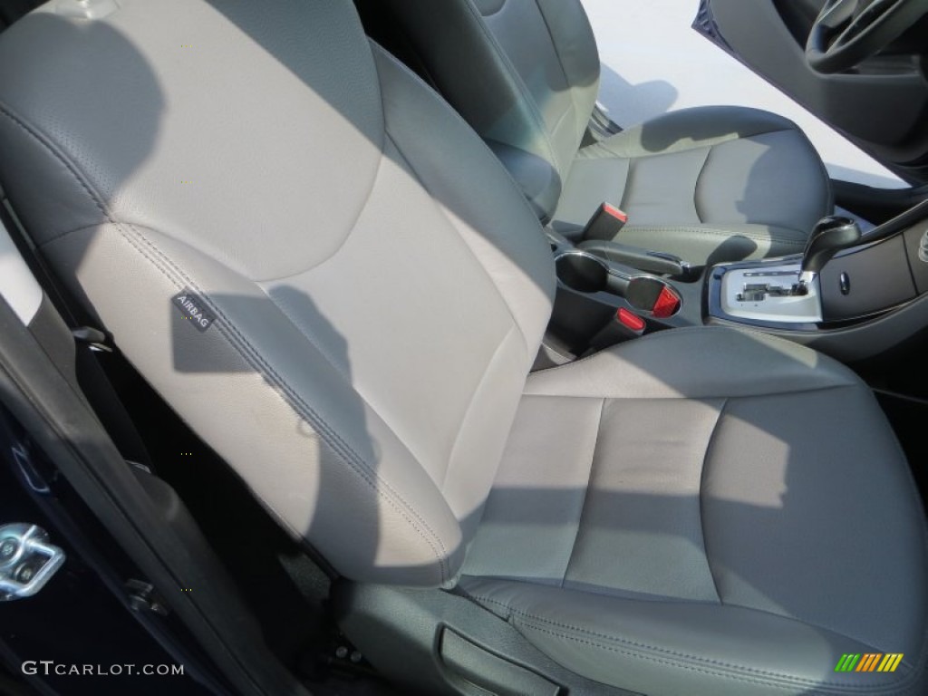 2012 Elantra Limited - Indigo Night Blue / Gray photo #22