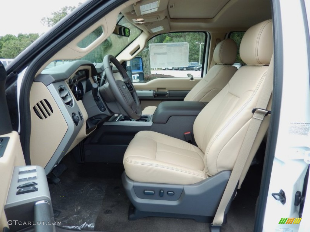 2013 Ford F450 Super Duty Lariat Crew Cab 4x4 Dually Front Seat Photo #83861994