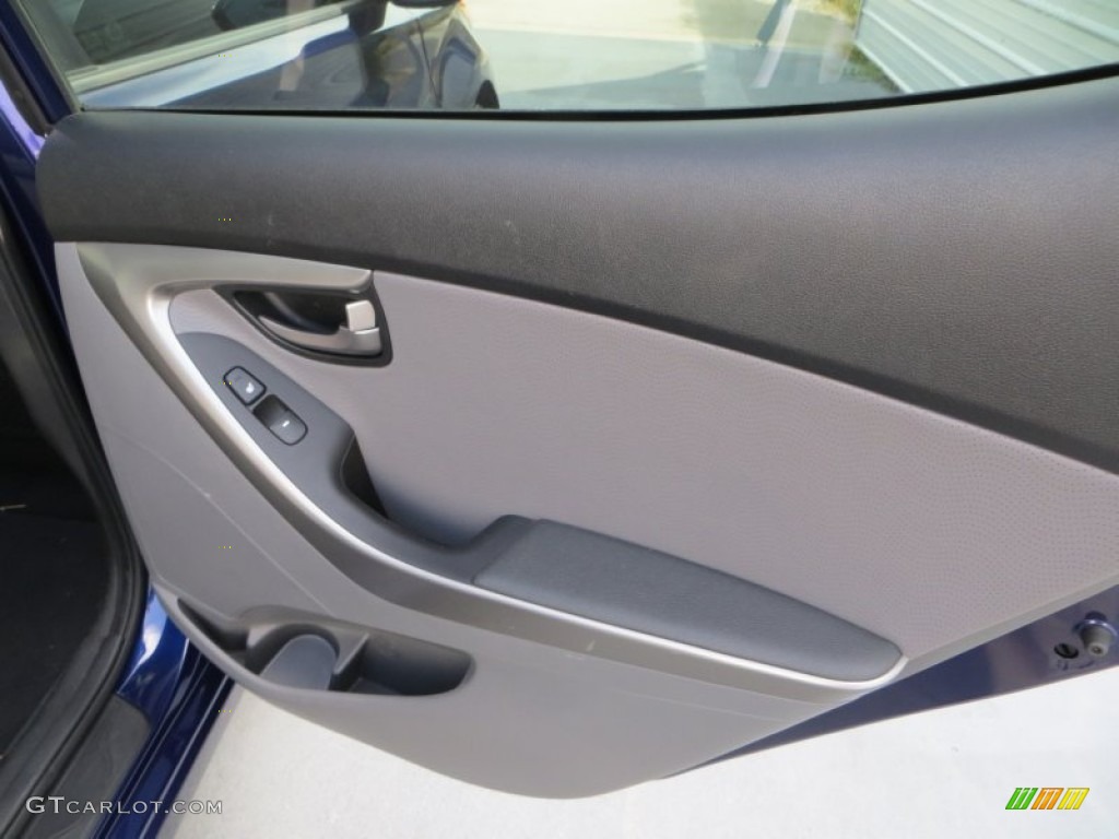 2012 Elantra Limited - Indigo Night Blue / Gray photo #23