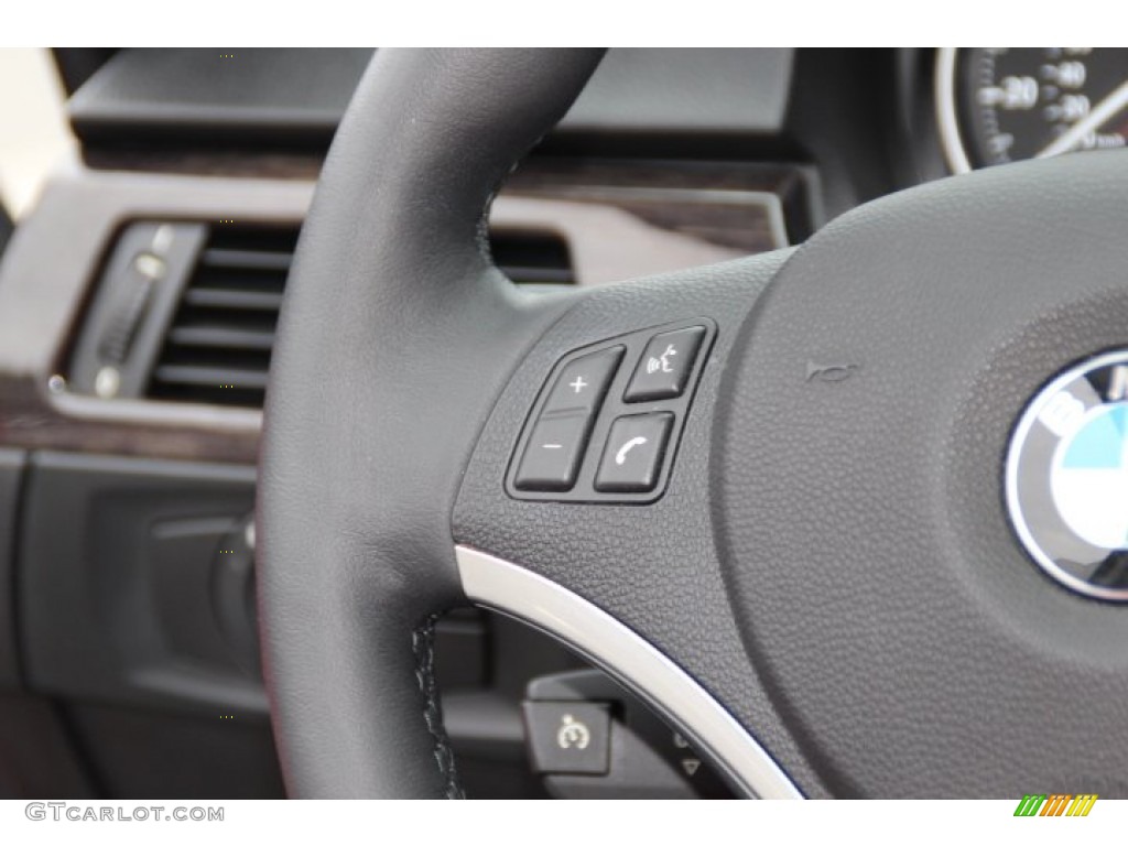 2011 3 Series 328i xDrive Coupe - Space Gray Metallic / Coral Red/Black Dakota Leather photo #17