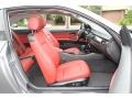 Coral Red/Black Dakota Leather Front Seat Photo for 2011 BMW 3 Series #83863647