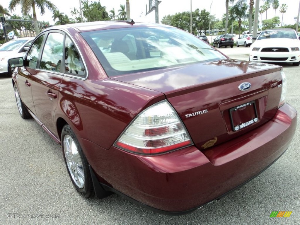 2008 Merlot Metallic Ford Taurus Sel 83835966 Photo 9