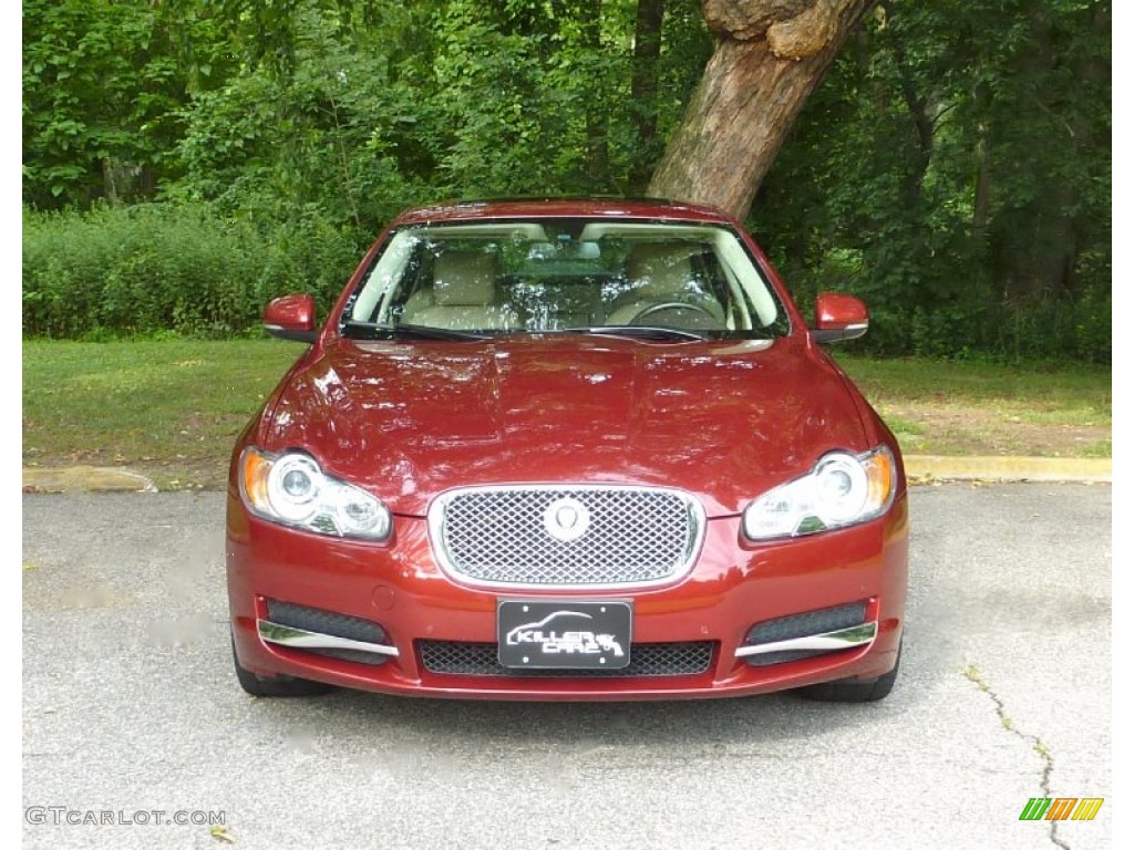 2010 XF Premium Sport Sedan - Claret Red Metallic / Barley photo #2