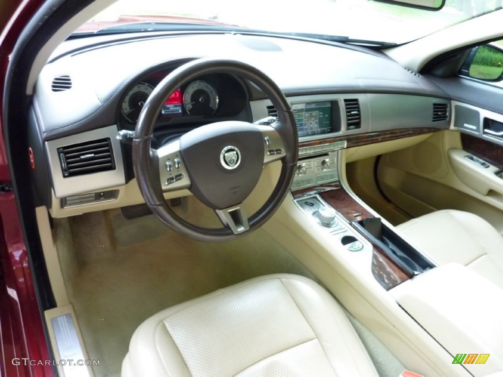 2010 XF Premium Sport Sedan - Claret Red Metallic / Barley photo #16